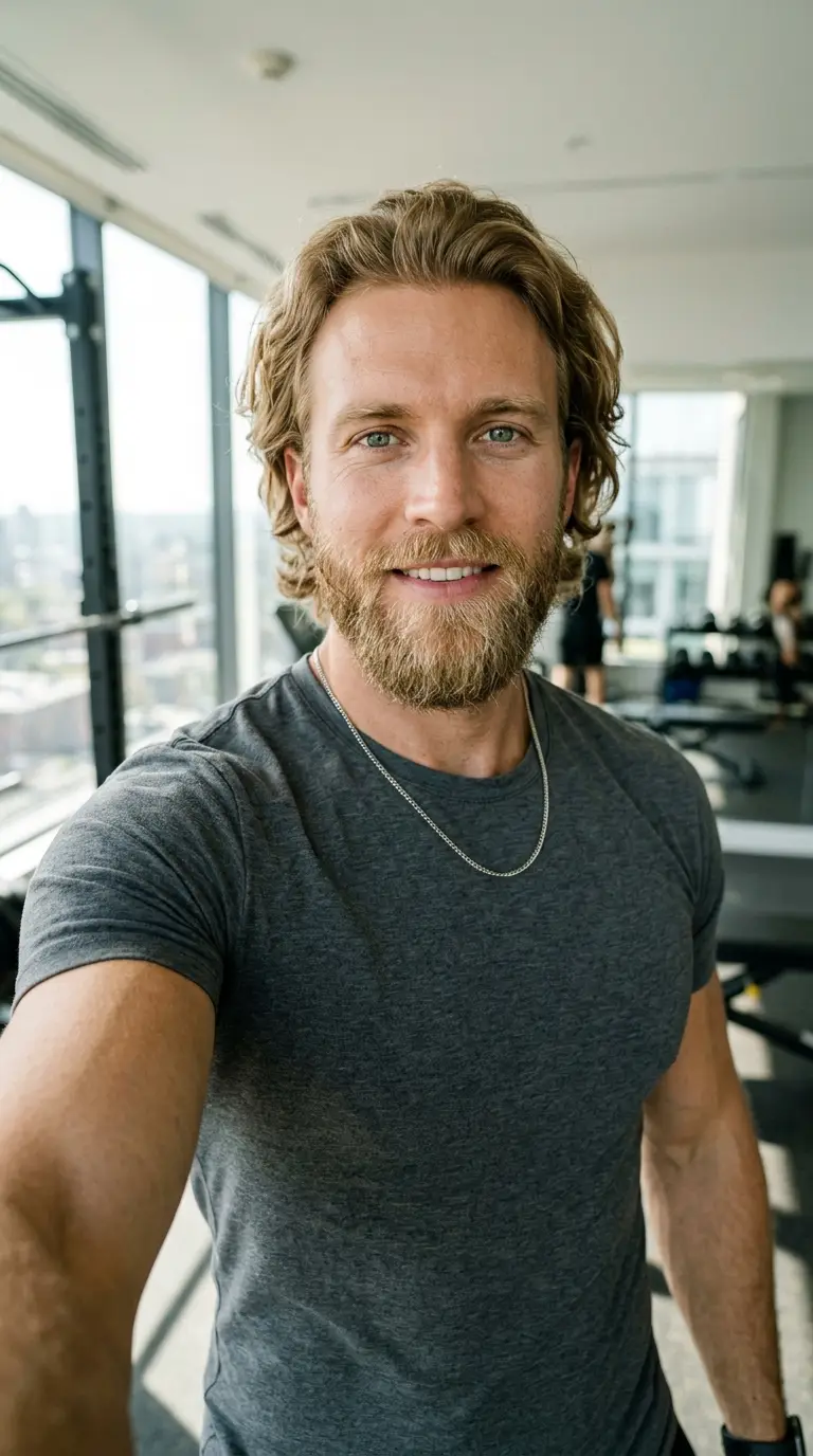 Fitness male creator, Smart Casual style